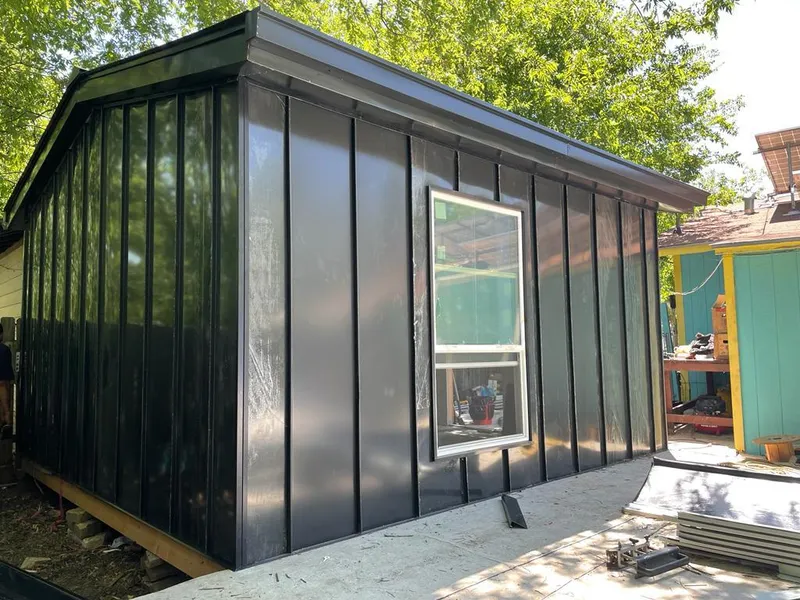 Black standing seam metal wall panels for Metal Roof Installation in Hacienda Heights